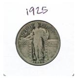 1925 Standing Liberty Silver Quarter