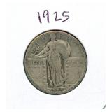 1925 Standing Liberty Silver Quarter