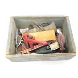 * Box Lot of Assorted Tools and Hardware