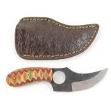 New Custom Hand-Forged Finger-Ring Skinner Knife