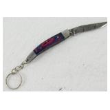 New Mini Custom Damascus Folding Pocket Knife