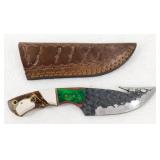 New Custom Hand-Forged Gut Hook Hunting Knife