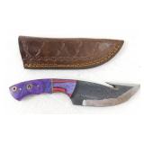 New Custom Hand-Forged Gut Hook Hunting Knife