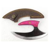 New Custom Hand-Forged Ulu / Skinner Knife with