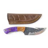 New Custom Hand-Forged Gut Hook Hunting Knife