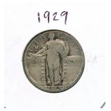 1929 Standing Liberty Silver Quarter