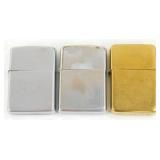 3 Vintage Lighters - 2 are Zippo