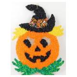 16' Vintage Halloween Pumpkin Plastic Popcorn