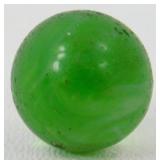 Vintage Green Glass Swirl Marble