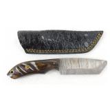 New Custom Damascus Utility Knife with