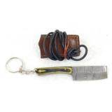 New Mini Custom Cleaver Knife with Yellow/Black