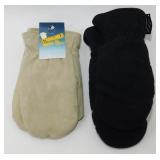 2 New Heavy Warm Winter Gloves and Mittens -