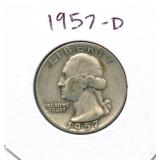 1957-D Washington Silver Quarter