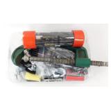 Container of Random Items from Clamps to