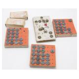 Vintage Tacks Numbered and Design