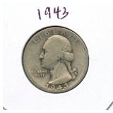 1943 Washington Silver Quarter