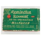 * Remington Vintage 30-06 Box & 8 Rounds