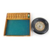 Vintage Pub Game 'Shut the Box' and Roulette