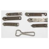 7 Vintage Can Openers - Old Style, Blatz, Miller,