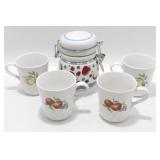 * Apple Canister and Mugs