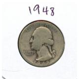 1948 Washington Silver Quarter