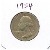 1954 Washington Silver Quarter
