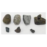 Assorted Lot of Rough Gemstones and Mineral Rocks