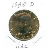 1988-D Uncirculated Kennedy Half Dollar