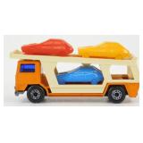 Vintage Matchbox Car Transporter Truck with Three