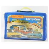 Vintage Matchbox Blue Vinyl Toy Car Carry Case