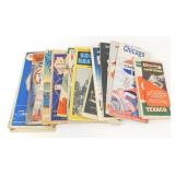 Assorted Lot of Vintage Road Maps and Travel