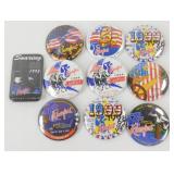 Lot of La Crosse Riverfest Souvenir Buttons and