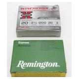 * Remington and Winchester 20 gauge Buckshot