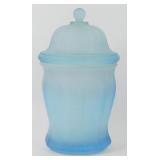 * Blue Glass & Lid