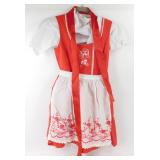 Red German Girls Dress - From Germany,
