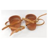 Leather, Rubber Knee Pads