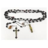 Rare Monk/Nun Waist Rosary - 'Cool Carved Bead