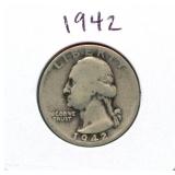 1942 Washington Silver Quarter