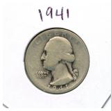 1941 Washington Silver Quarter