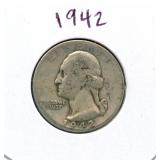 1942 Washington Silver Quarter