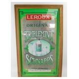 ** Leroux Triplemint Schnapps Vintage Bar Mirror
