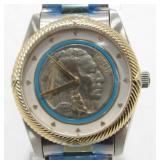 NOS Genuine Buffalo Nickel Stainless Steel Menï¿½s