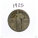 1925 Standing Liberty Silver Quarter