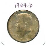 1964-D Kennedy Silver Half Dollar
