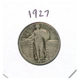 1927 Standing Liberty Silver Quarter
