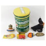 Macaroni Tin with Toys Inside
