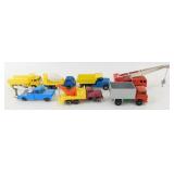 Group of 7 Toy Trucks
