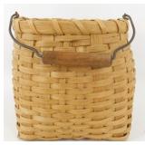 Smaller Wicker Basket w/ Wood Handle