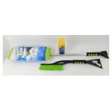 ** New Snow Brush, Snow Broom & Prestone De-Icer