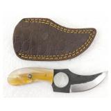 New Custom Hand-Forged Finger-Ring Skinner Knife